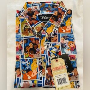 NWT Men’s L RSVLTS Disney 100 “Say Cheeeese” Kunuflex Short Sleeve Shirt
